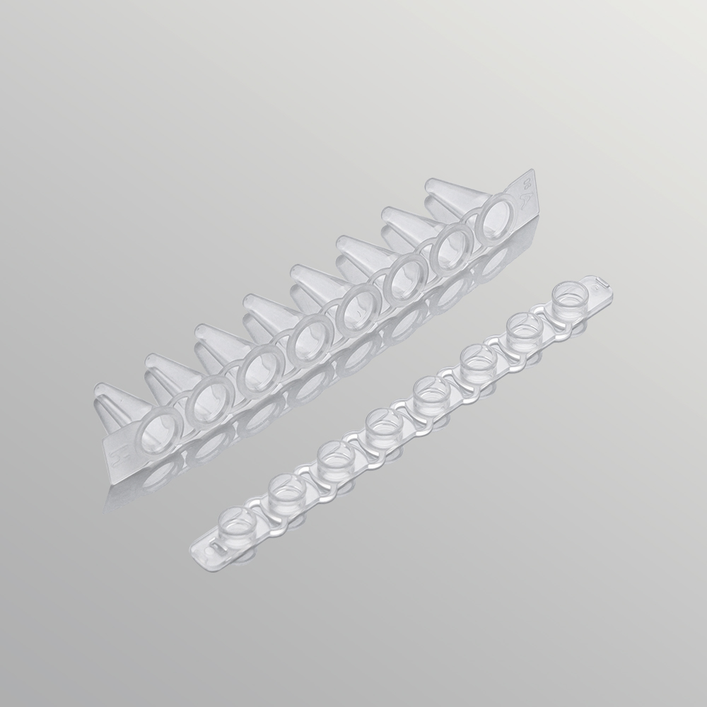 PST-0108-FT-C 0.1ml平蓋八排管（含蓋）